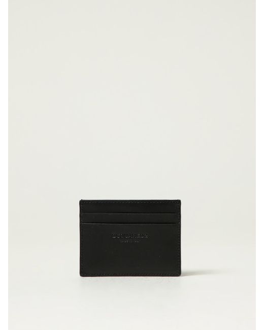 DSquared² Black Leather Credit Card Holder And Key Ring Set for men