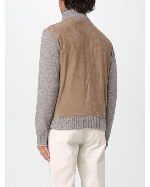 Cardigan di Paul & Shark in Natural da Uomo