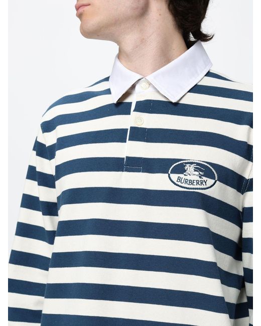 Burberry Blue Polo Shirt for men