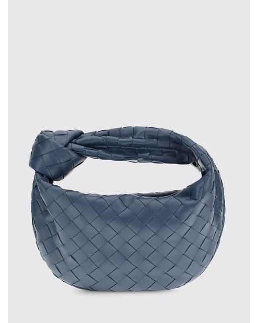 Bottega Veneta Blue Jodie Mini Woven Leather Bag