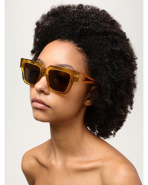 Occhiali Da Sole New Classic di Bottega Veneta in Yellow