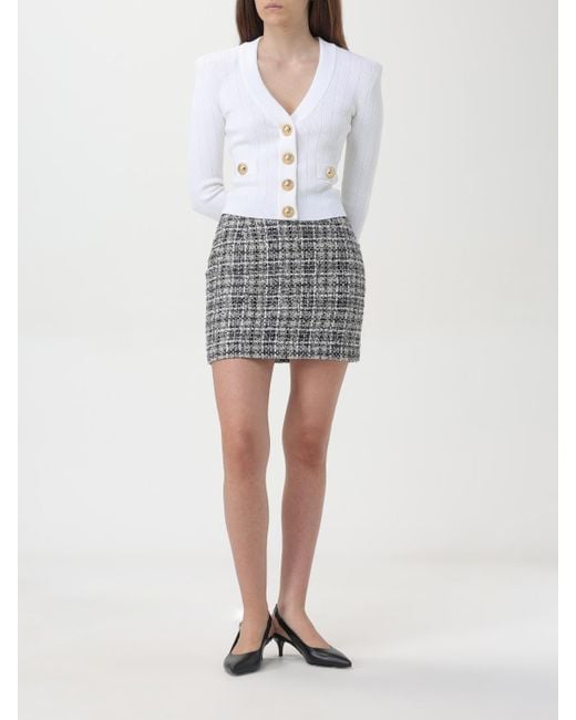 Balmain White 6-Button Cardigan