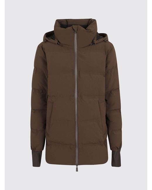 Herno Brown A-Shape Short Down Jacket