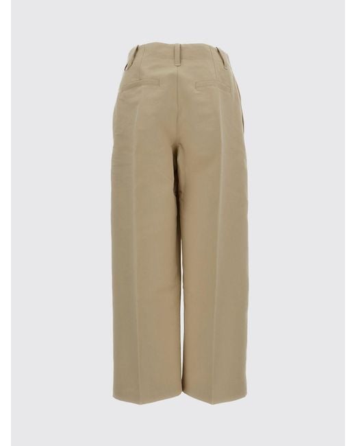 Jacquemus Natural Cotton Wide-Leg Trousers for men
