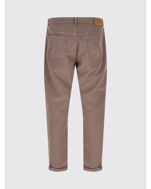 Brunello Cucinelli Brown Pants for men