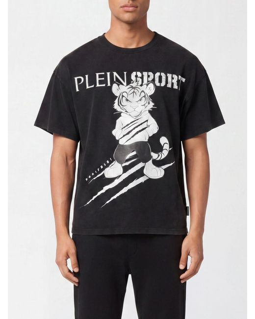 Philipp Plein Black T-Shirt for men