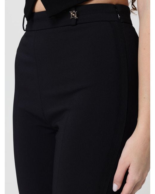 Elisabetta Franchi Blue Crêpe Cropped Trousers
