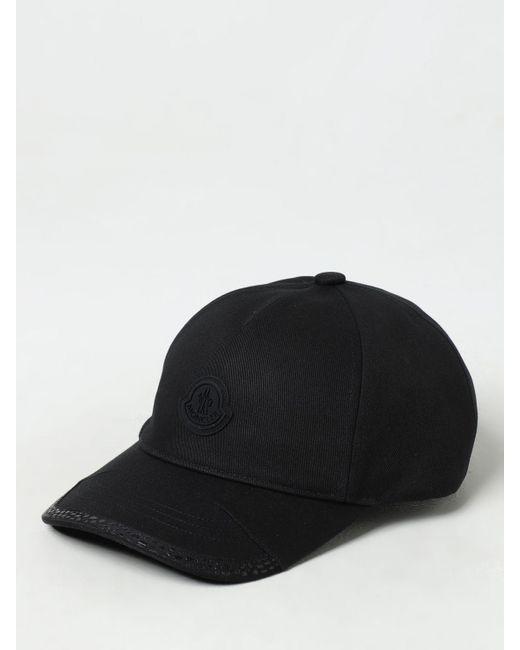 Cappello in cotone con logo di Moncler in Black