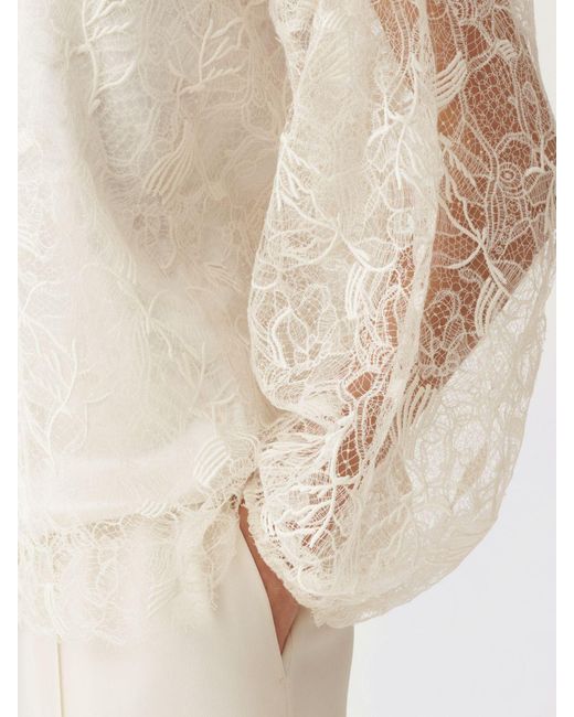 Fabiana Filippi Natural Lace Blouse