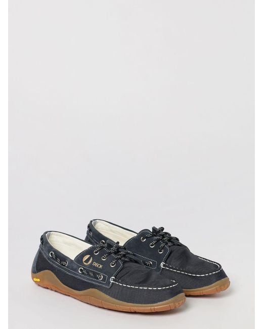 Murphy & Nye White Suede And Nylon Boat Shoes With Embroidered Logo for men