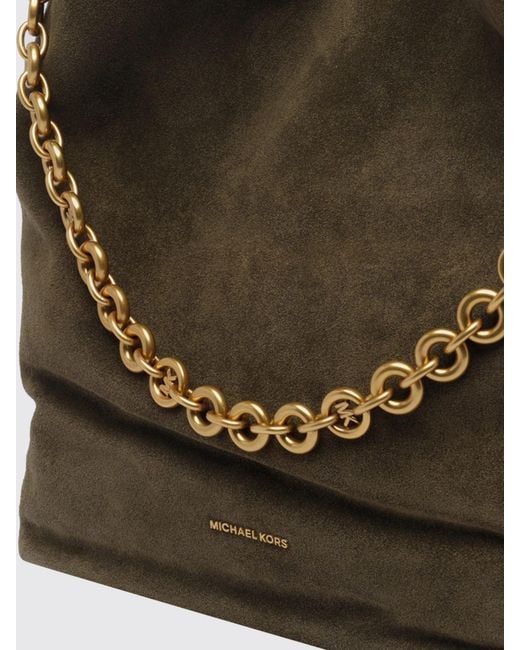 Michael Kors Green Large Nolita Shoulder Bag