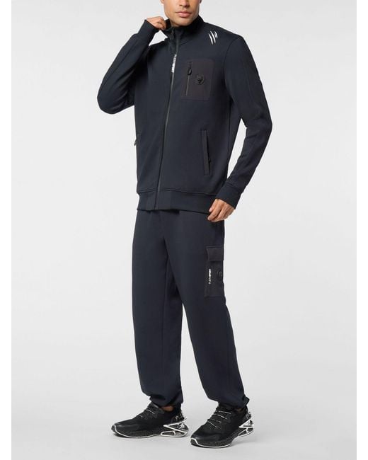 Philipp Plein Blue Polyester Sweatshirt for men