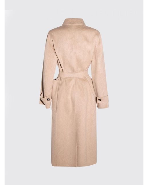 Max Mara Natural Wool And Cashmere Coat