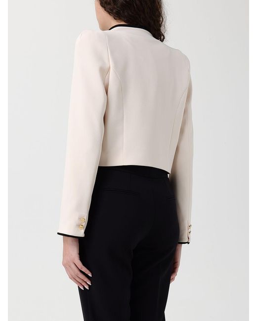 Elisabetta Franchi White Polyester Blazer