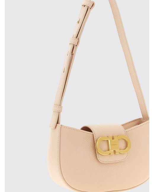 Ferragamo Natural Shoulder Bag