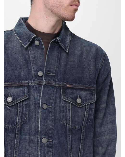 Polo Ralph Lauren Blue Cotton Denim Jacket for men