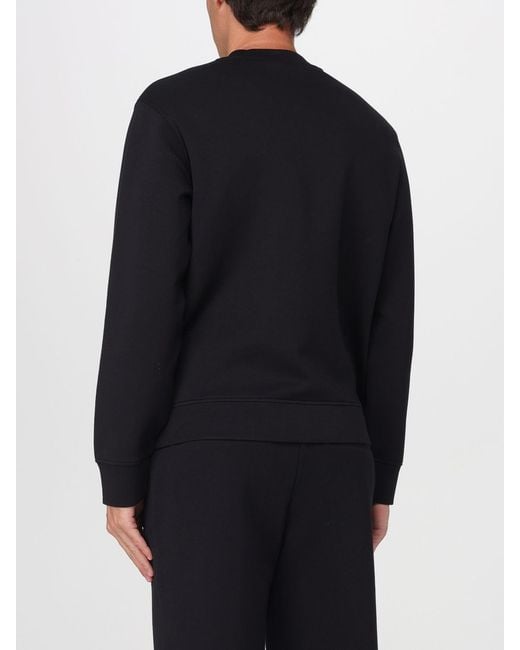 Emporio Armani Black Crew Neck Sweatshirt With Logo for men