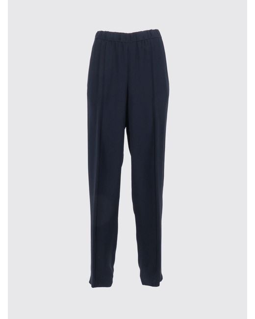 Fabiana Filippi Blue Straight Viscose Blend Pants