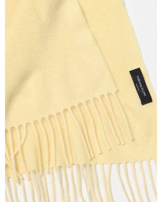Sciarpa in cashmere e lana di Fabiana Filippi in Yellow