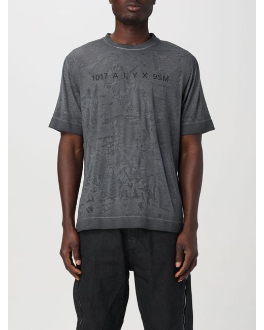 T-shirt di cotone di 1017 ALYX 9SM in Gray da Uomo