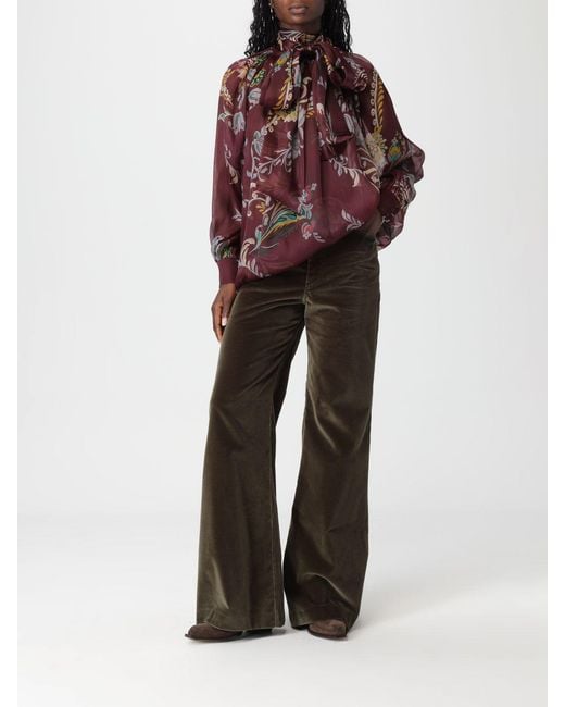 Etro Red Hemdbluse Damen