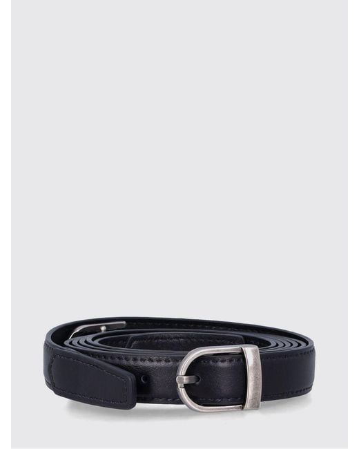 Low Classic White Two Way Buckle Leather Belt
