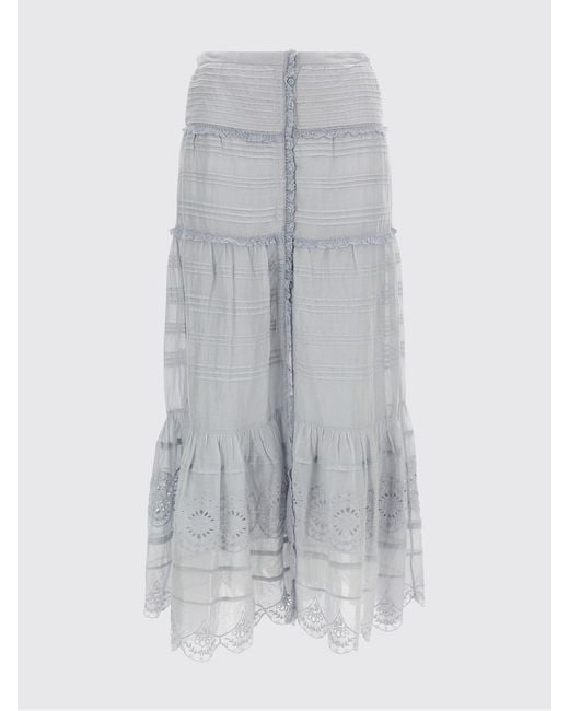 Isabel Marant Gray Dusta Cotton Skirt