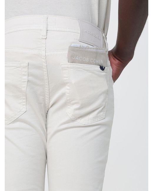 Jacob Cohen White Slim Fit Denim Jeans for men