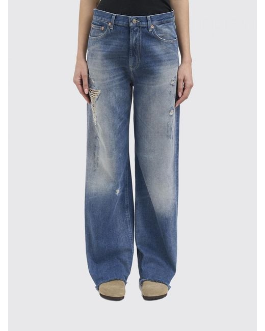 Dondup Blue Distressed Denim Jeans