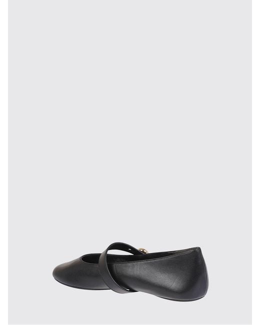Tory Burch White Romy Leather Ballerinas