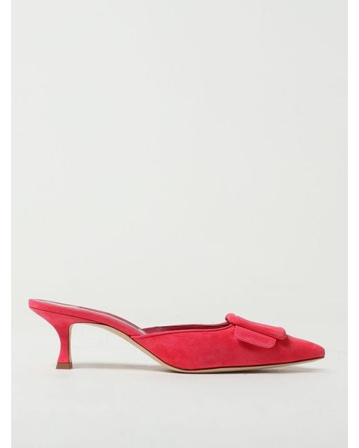 Zapatos Manolo Blahnik de color Red