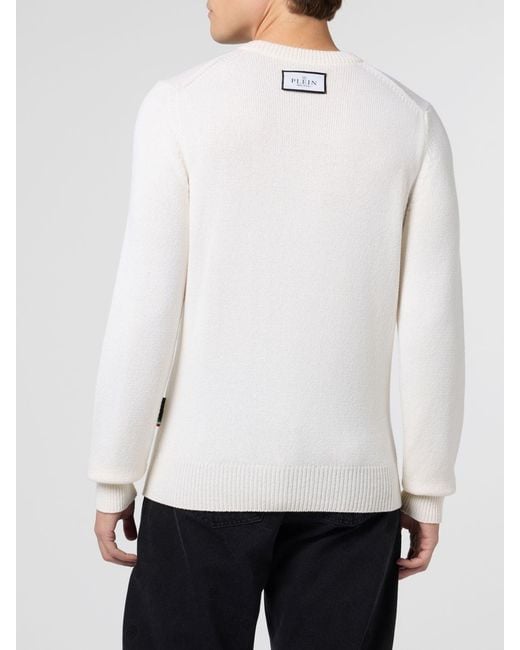 Philipp Plein Gray Sweater for men