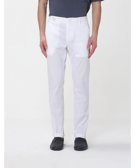 Dondup Blue Stretch Cotton Blend Chino Pants for men