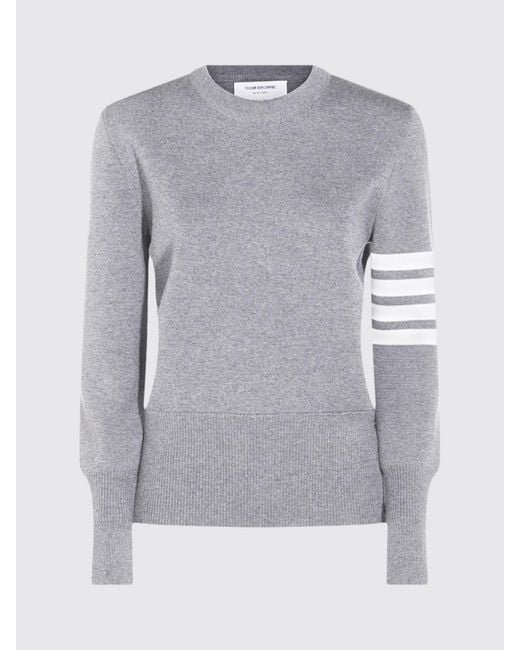 Jersey De Lana Virgen Thom Browne de color Gray