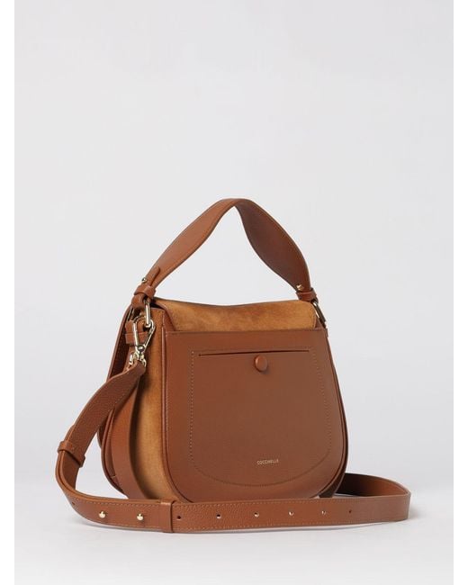 Coccinelle Brown Mavery Medium Suede Bag