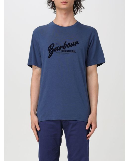 Barbour Blue T-shirt for men