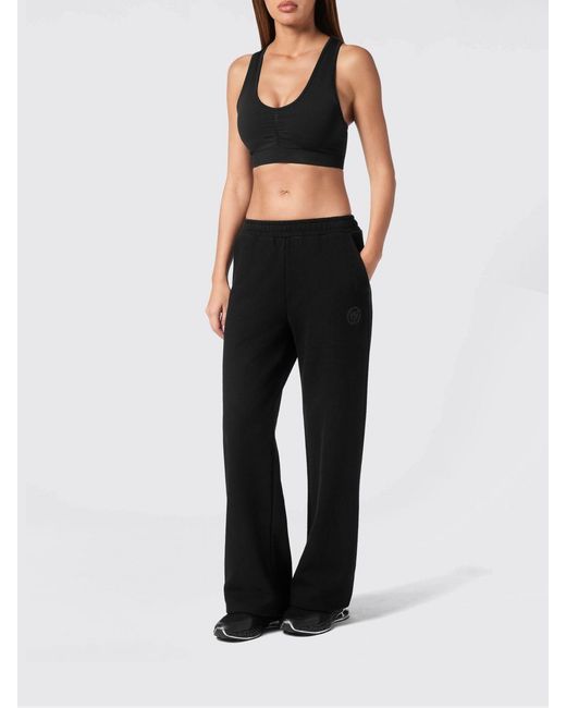 Philipp Plein Black Technical Fabric Jogging Pants