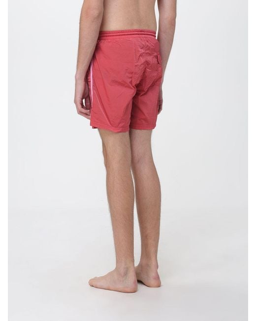 Blauer Red Nylon Swimsuit With Drawstring for men
