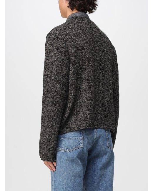 Our Legacy Black Academy V-Neck Button-Up Cardigan for men