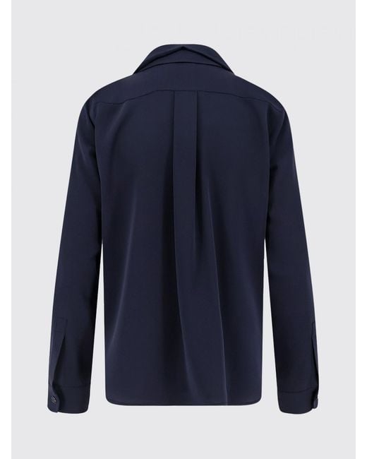 Max Mara Blue Colmo Silk Shirt