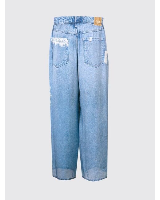 Liu Jo Blue Jeans With Lace Inserts