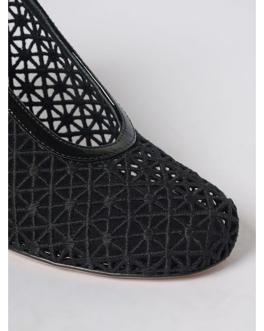 Ferragamo Black Macramé Pumps
