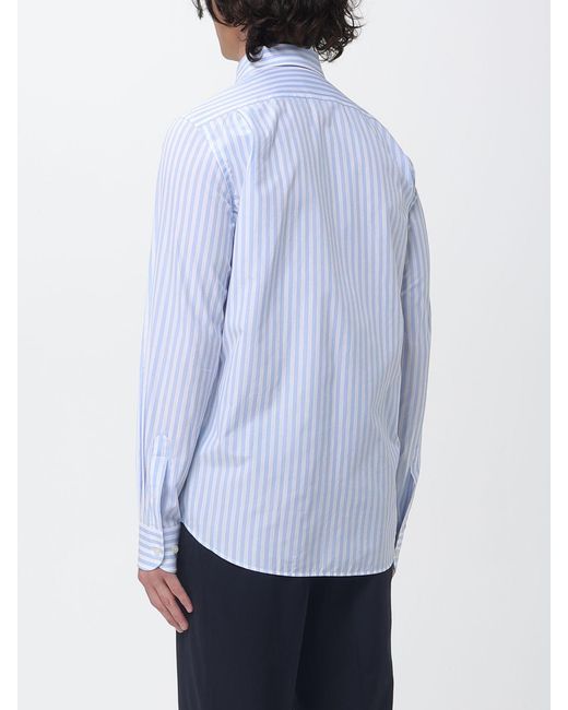 Paul & Shark Blue Paul &Amp Shark Striped Cotton Shirt for men