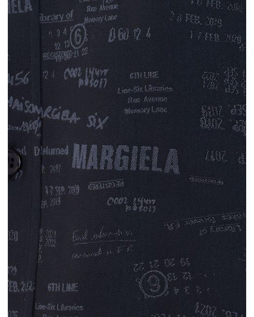 Camicia Basic di MM6 by Maison Margiela in Blue