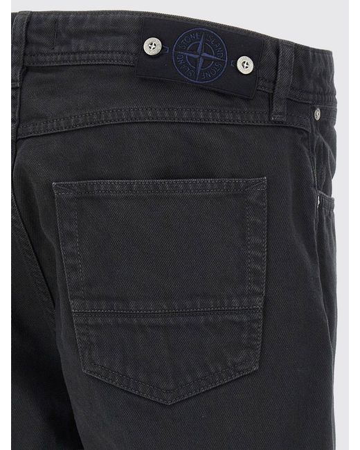 Stone Island Black Regular Fit Jeans for men