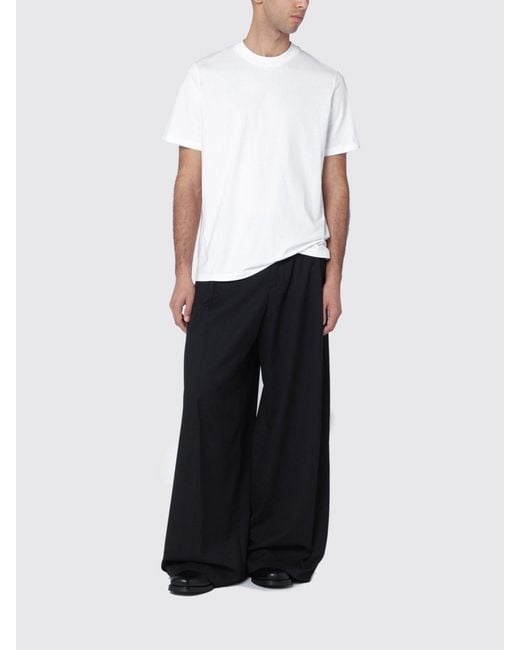 Jil Sander White Basic Cotton T-Shirt for men