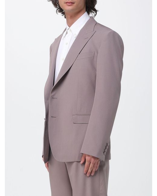 Dolce & Gabbana Purple Dolce &Amp Gabbana Single Breasted Wool Blazer for men