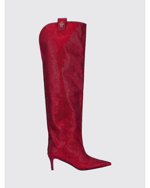 Philipp Plein Red Boots