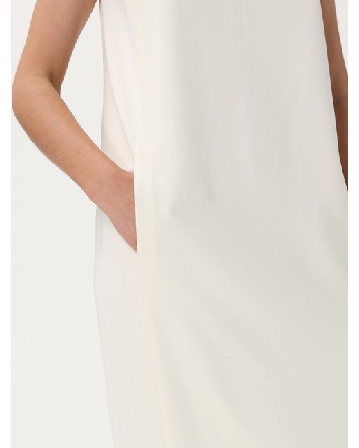 Theory Natural Midi Dress Sleeveless Vneck