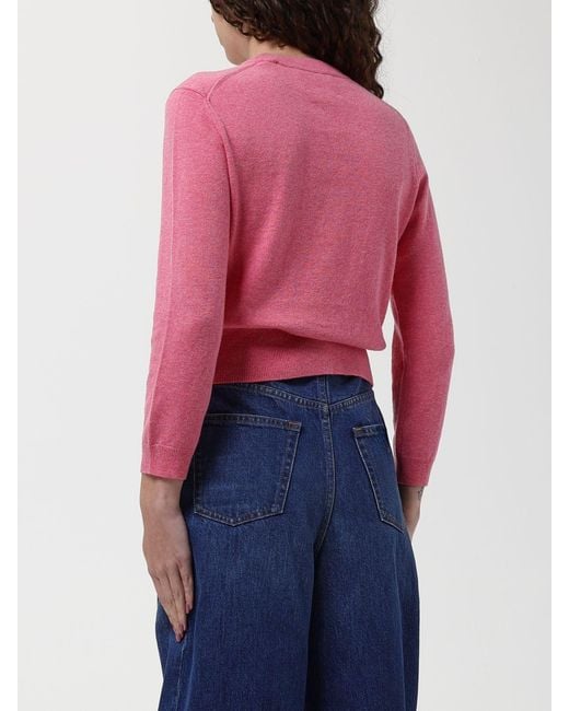 Isabel Marant Pink Newton Cotton And Wool Cardigan